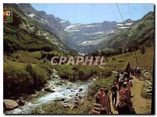 Moderne Karte Les Pyrenees Gavarnie en route vers le Cirque