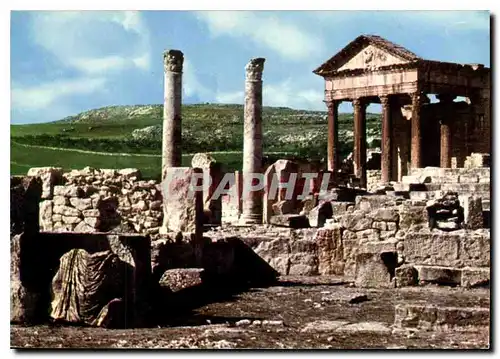 Moderne Karte Dougga Ruines romaines