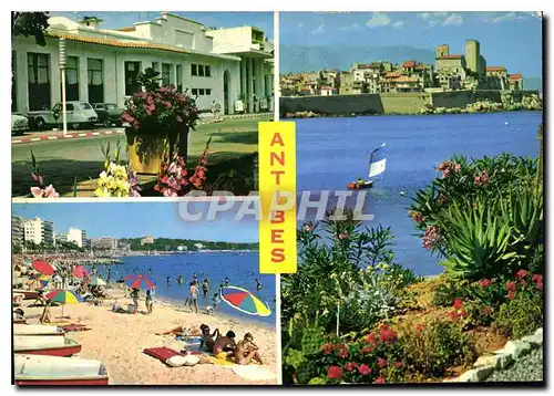 Cartes postales moderne Antibes Juan les Pins le casino Promenade du Soleil la Vieille Ville les Remparts