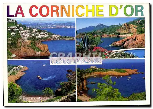 Cartes postales moderne Cote d'Azur La Corniche d'or les Rochers rouges de Trayas