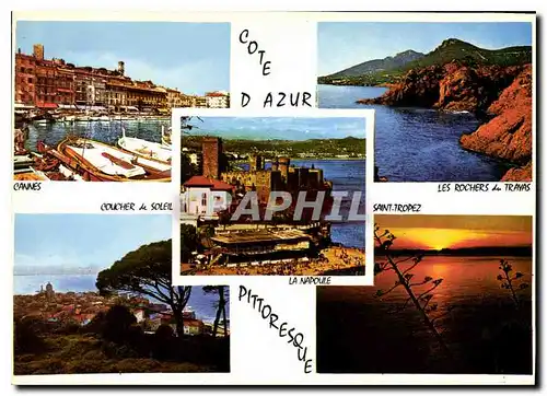 Cartes postales moderne Cote d'Azur Souvenir de la Cote d'Azur