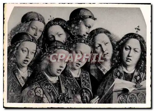 Cartes postales moderne Grand Cathedrale Saint Bavon l'Agneau Mystique par Hubert et Jean Van Eyck Les Anges Chanteurs