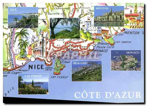 Cartes postales moderne Cote d'Azur Photo Miguet Ajuria