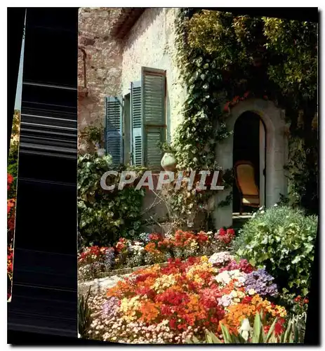 Moderne Karte La Cote d'Azur miracle de la nature Jardin fleuri de la Cote d'Azur