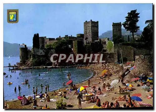 Cartes postales moderne La Napoule le Chateau au 1er Plan la Plage du Port