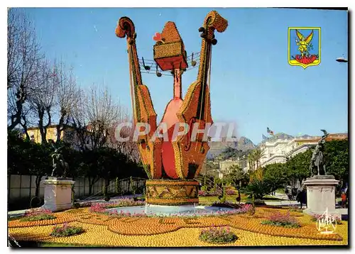 Cartes postales moderne La Cote d'Azur Menton Perle de France le Jardin Boves pendant la Fete du Citron