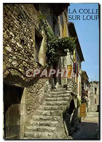 Cartes postales moderne Cote d'Azur la Colle sur Loup Alpes Maritimes l'arriere pays Pittoresque Vieille rue du Village