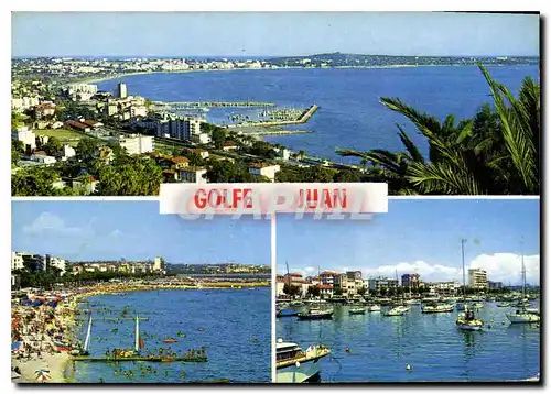 Cartes postales moderne Golfe Juan Cote d'Azur French Riviera vue generale les plages le port