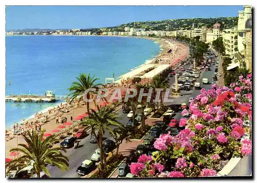 Moderne Karte Nice Cote d'Azur French Riviera la promenade des Anglais