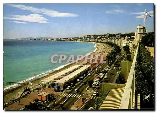 Cartes postales moderne Couleurs et lumiere de France La Cote d'Azur Nice Alpes Maritimes Perspective sur la Promenade d