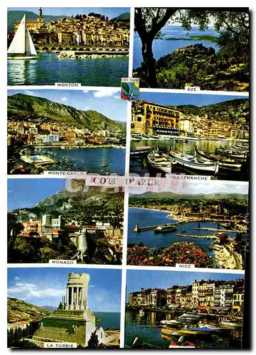 Cartes postales moderne Les merveilleux cites de la Cote d'Azur