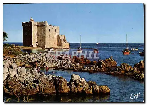 Moderne Karte La Cote d'Azur Les Iles de Lerins Ile Saint Honorat A M le Monastere fortifie edifie en 1088 rem