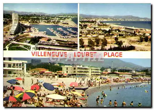 Cartes postales moderne La Cote d'Azur Villeneuve Loubet Plage