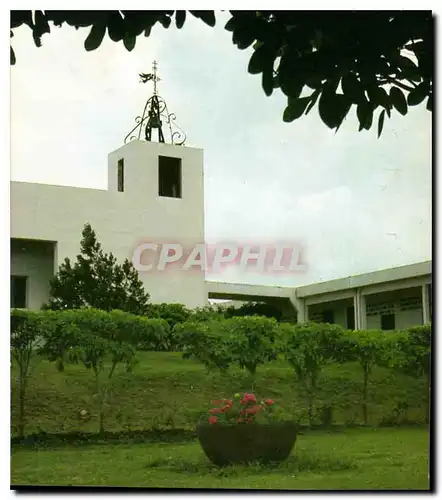 Moderne Karte Martinique Monastere Notre Dame du Mont des Oliviers Schoelcher Cloitre de verdure