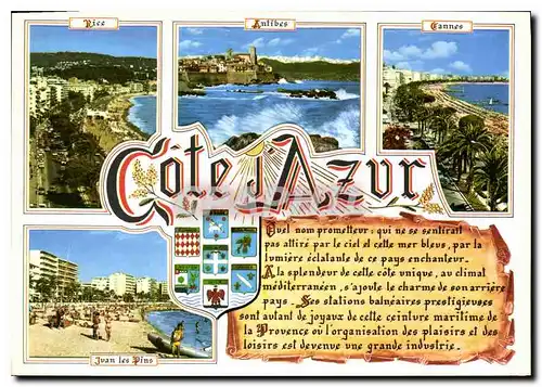 Cartes postales moderne Souvenir de la Cote d'Azur