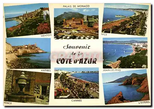 Cartes postales moderne Souvenir de la Cote d'Azur