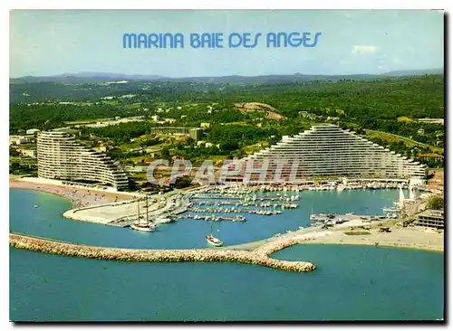 Moderne Karte Marina Baie des Anges Villeneuve Loubet Plage Cote d'Azur French Riviers vue generale aerienne