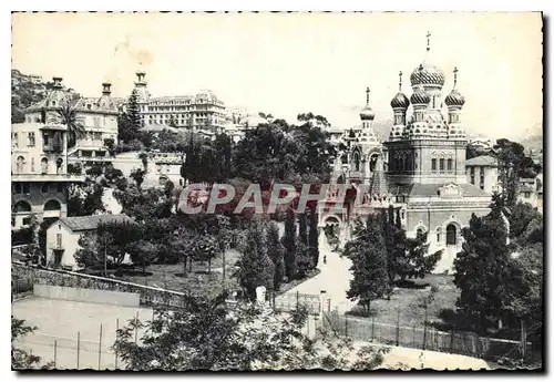 Cartes postales moderne Nice L'Eglise Russe et Lycee du Parc Imperial