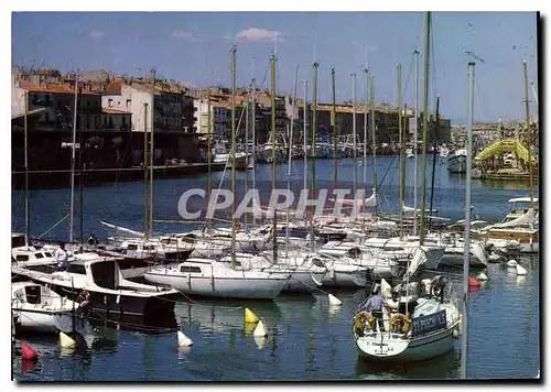 Moderne Karte Littoral Languedocien Sete Port de plaisance