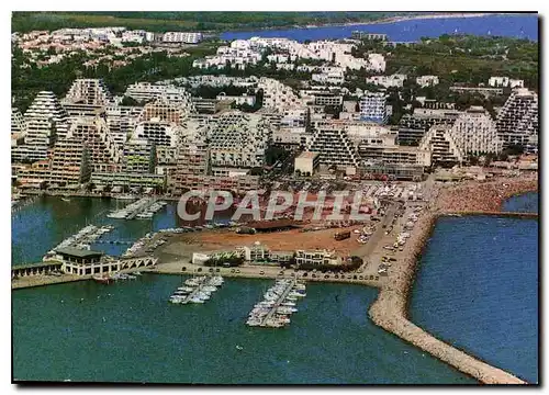 Cartes postales moderne Le Littoral Languedocien La Grance Motte vue aerienne Dans le fond le Ponant