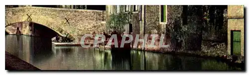 Cartes postales moderne Brugge Illumination du Quai Vert