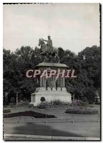 Moderne Karte Liege Statue de Charlemagne