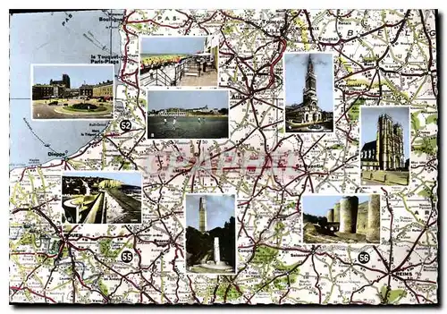 Cartes postales moderne La Somme Abbeville Fort Mahon le Crotoy Albert Corbie Peronne Amiens Ault