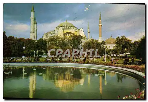 Moderne Karte Le Musee de Sainte Sophie Istanbul Turkey