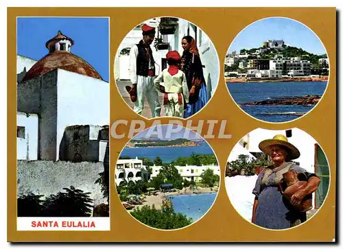 Moderne Karte Santa Eulalia del Rio Ibiza Baleares