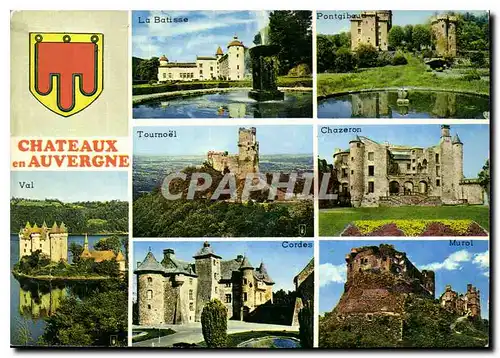 Cartes postales moderne Chateaux en Auvergne La Batisse Pontgibaud Tournoel Chazeron Val Cordes Murol