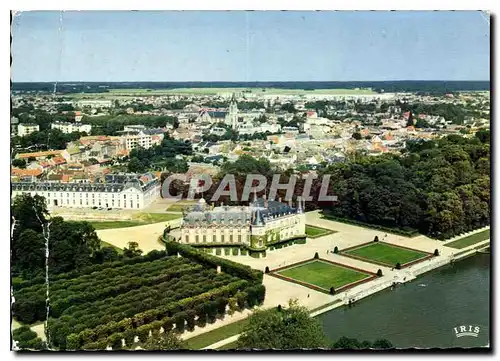 Moderne Karte Rambouillet Yvelines Le Chateau residence d'ete du President de la Perublique facade sur le part