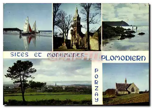 Cartes postales moderne La Bretagne en Couleurs Plomodiern Sainte Marie du Menez Hom et Saint Sebastien la baie de Douar