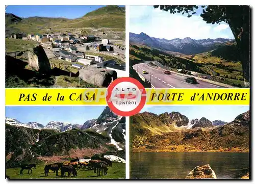 Moderne Karte Valls d'Andorra Pas de la Casa pont d'envalira