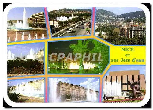 Cartes postales moderne Images de France Cote d'Azur Nice et ses Jets d'eau