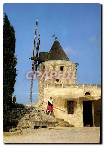 Moderne Karte Les belles Images de Provence Mireille au moulin de A Daudet