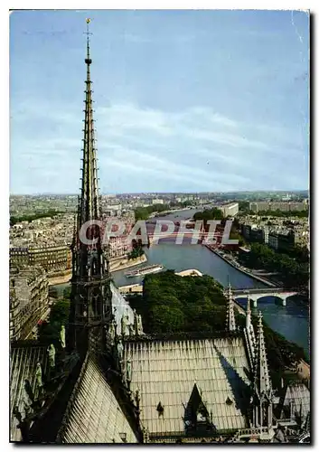 Moderne Karte Paris la fleche de Notre Dame