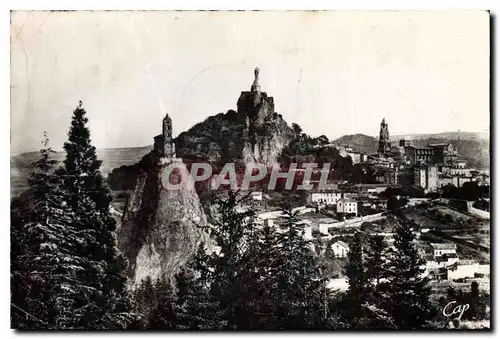 Moderne Karte Le Puy Vue prise a travers les Pins