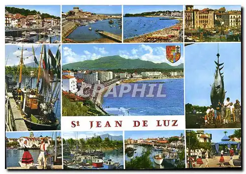 Cartes postales moderne St Jean de Luz P A Station Balneaire Port Sordinier et Thonier