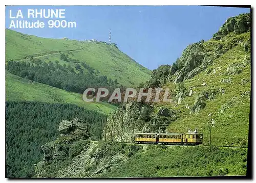 Moderne Karte Pays Basque La Rhune le petit train a cremaillere