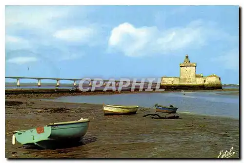 Moderne Karte La Cote Atlantique ile d'Oleron Chareante Maritime Le ort du Chapus et le pont d'Oleron