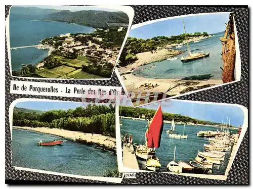 Moderne Karte Ile de Porquerolles la Perle des iles d'Or