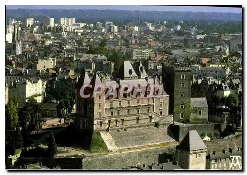 Moderne Karte Les Pyrenees Pau Pyr Atl le Chateau de Henri IV et la Tour de la Monnaie vue aerienne