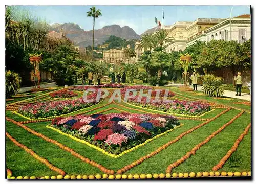 Cartes postales moderne La Cote d'Azur Menton Perle de France le Jardin Boves pendant la Fete du Citron