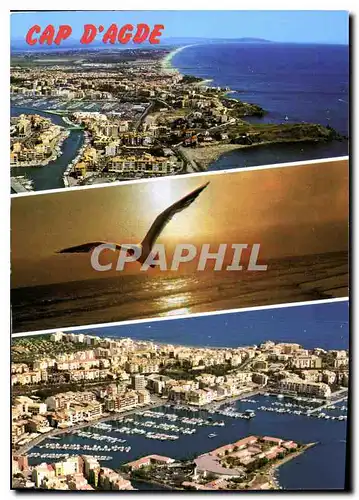 Cartes postales moderne Cap d'Agde Herault Vues aeriennes