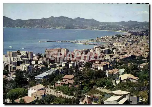 Moderne Karte La Cote d'Azur Cannes A M Vue generale prise de Super Cannes Au fond l'Esterel