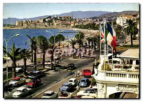 Cartes postales moderne La Cote d'Azur Cannes A M la Croisette et le Suquet vus du Carlton Hotel Coccinelle