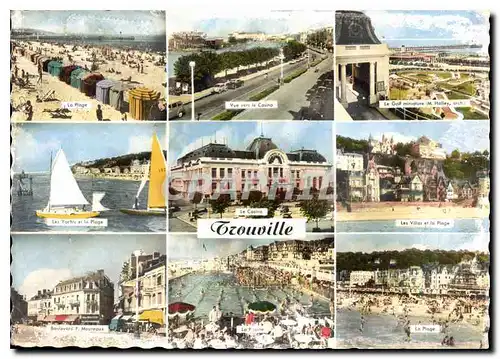 Moderne Karte Trouville Reine des Plages