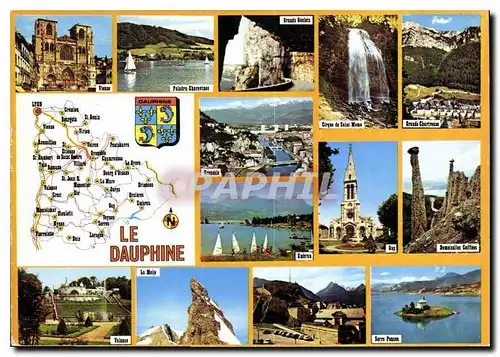 Cartes postales moderne Le Dauphine Ancienne Province rattachee a la Couronne de France en 1349 sous le regne de Philipp