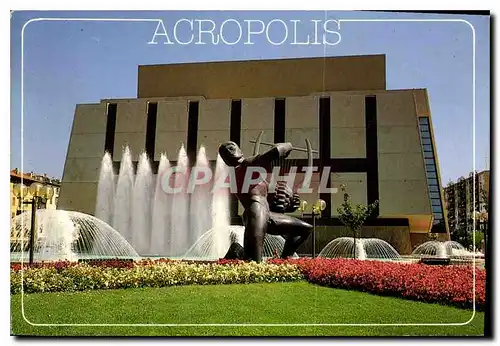 Cartes postales moderne La Cote d'Azur Nice le Jardin d'Acropolis au premier plan l'Apollon de Marcel Mayer