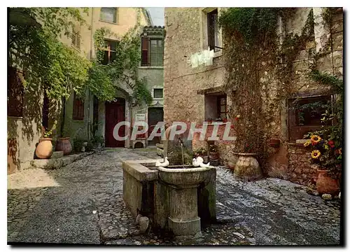 Cartes postales moderne Saint Paul Cote d'Azur la Placette Fontaine aux colombes